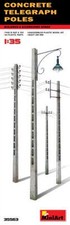 Concrete Telegraph Poles Plastic Kit 1:35 Model MINIART