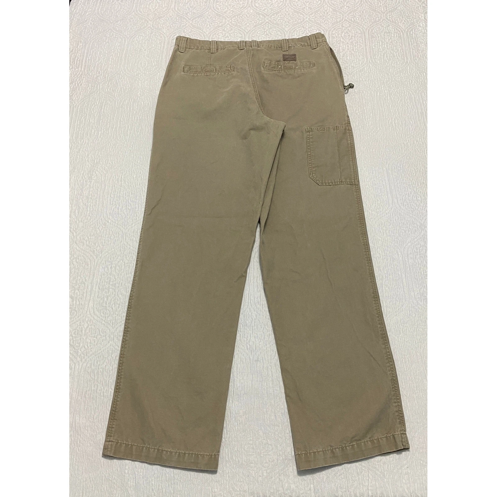 Columbia Sportswear Cargo Outdoor Pants Men's Size 36 Cotton Beige Work Utility