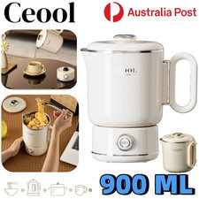 CEOOL Electric Foldable Water Kettle 800ML Portable Heat Boiler Stainless Steel