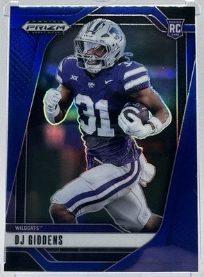 2025 Prizm Draft Picks #44 DJ Giddens Blue RC /249 - K State | IND Colts