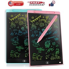 2 Pack LCD Writing Tablet 8.5-Inch Colorful Doodle Board, Toddler Learning E...