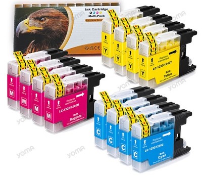 Patronen XL Kompatibel für Brother LC-1240 DCP-J525W MFC-J430W J5910DW mit chip