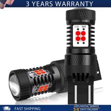 Pair 7443 7440 Led 6500k Reverse T20 Backup Brake Tail Stop Parking Light Bulb X