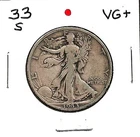 1933 "S" WALKING LIBERTY HALF DOLLA ***VG+***