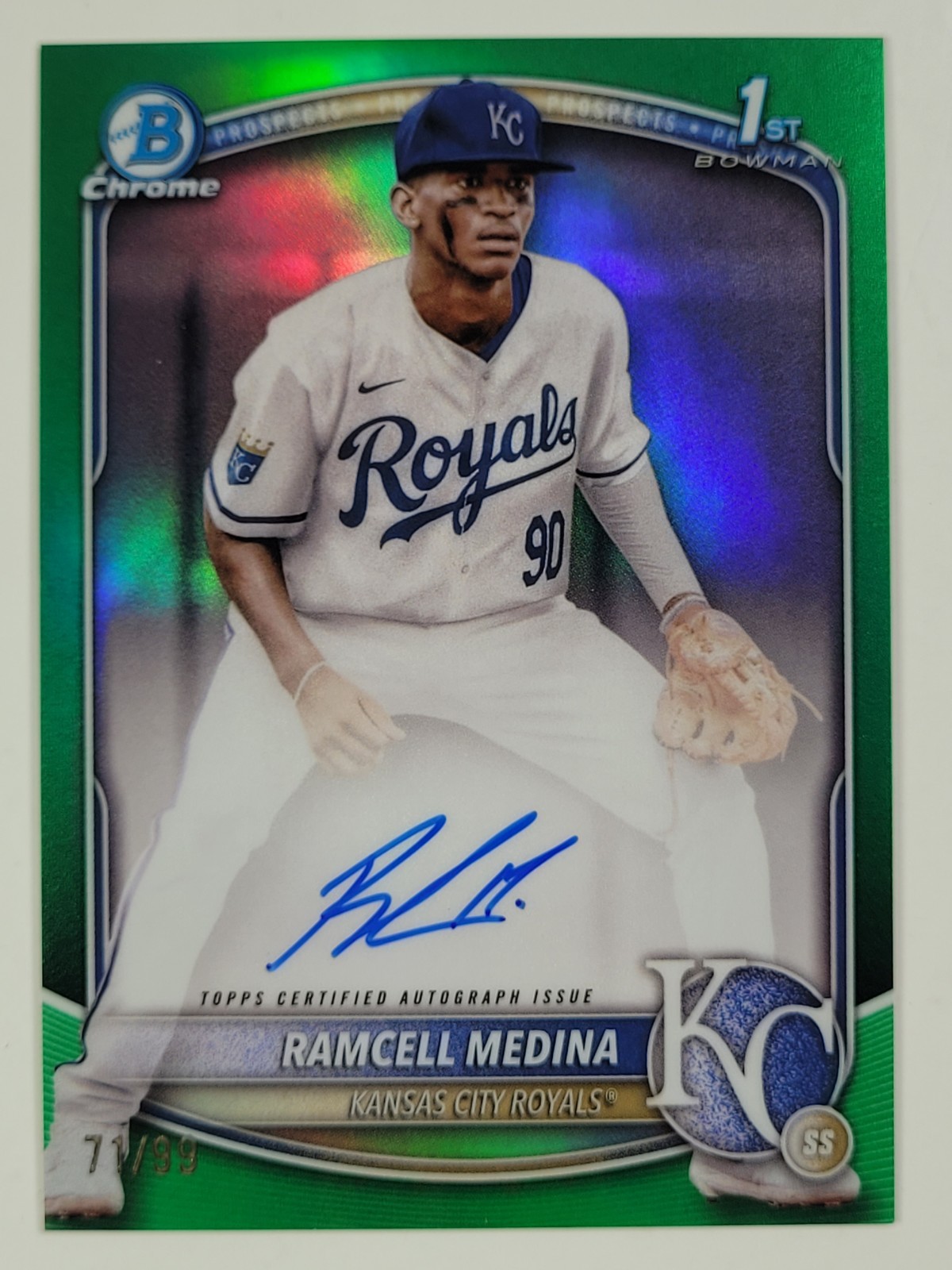 2025 Bowman Chrome - Prospect Autographs Ramcell Medina CPA-RA Green /99