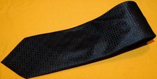 BARNEYS NEW YORK MADE IN ITALY BLACK/GREY/WHITE DOTS MOTIF TIE - DESIGNER TIES.