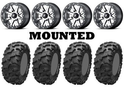 Kit 4 ITP Blackwater Evolution 28x10-14 on M21 Lok Beadlock Charcoal Tint TER