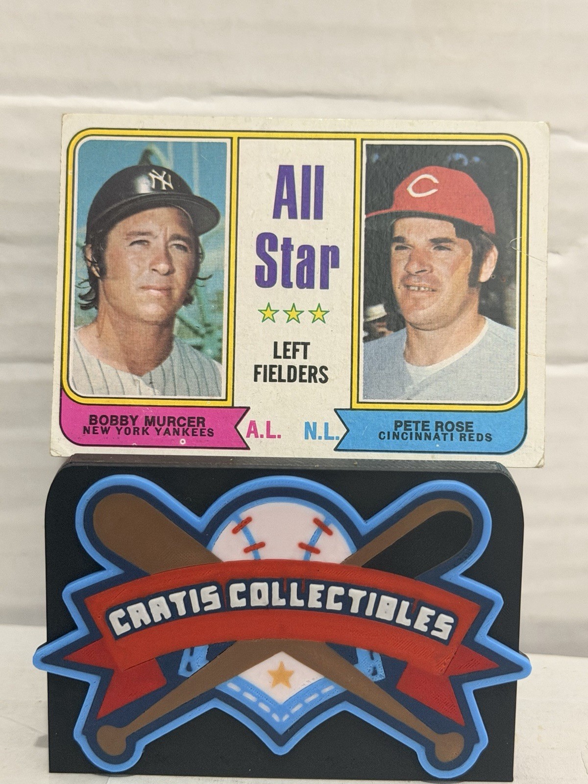 1974 Topps - All Star Left Fielders Pete Rose, Bobby Murcer #336