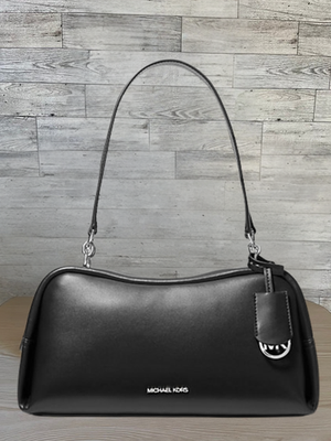 Michael Kors Cecily Women Medium MK Charm PVC Zip Shoulder Handbag