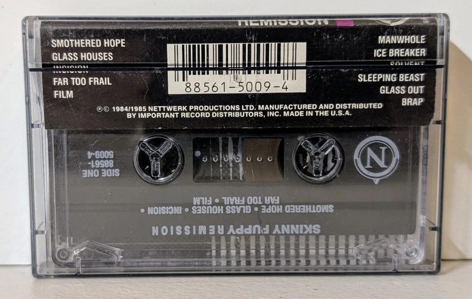 SKINNY PUPPY: Remission - RARE CASSETTE TAPE - Industrial Foto 2 de 3