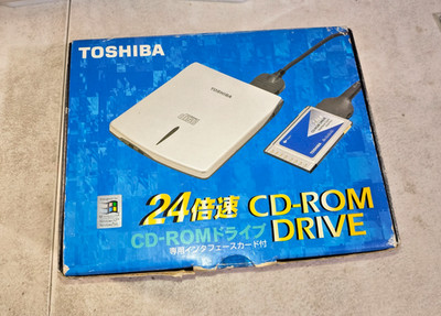OEM TOSHIBA LIBRETTO SERIES L1 ~ L5 CD ROM DRIVE w/ CABLE PCMCIA PA2673UJ * RARE