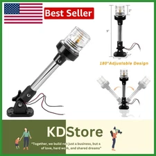 ULTRA-BRIGHT Marine LED Anchor Light — Waterproof, 360° Visibility for Boats