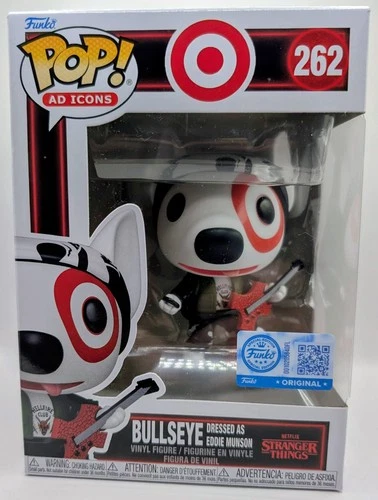 Funko Pop! Stranger Things BULLSEYE (Eddie Munson) #262 Target Excl + Protector