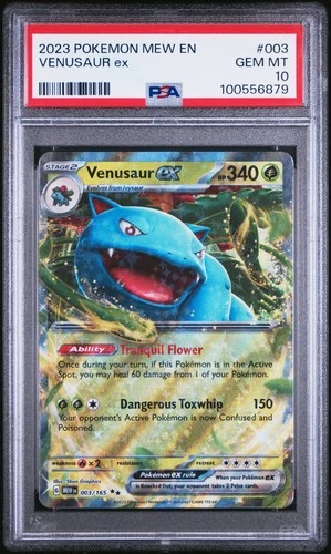 Venusaur Ex Pokemon Mew En-151 003 NM PSA 10