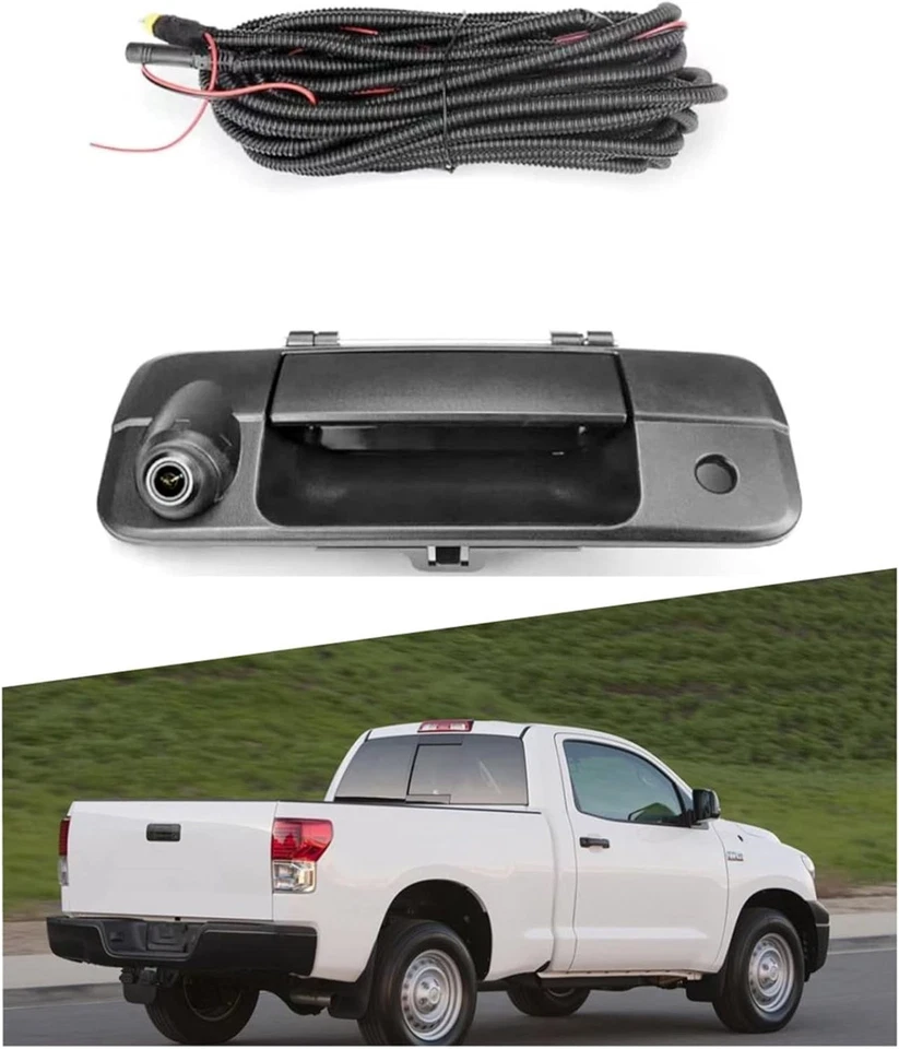 Wide Angle Lens Tailgate Backup Camera with Parking Lines for Tundra 2007-2014 - Image 3 of 4