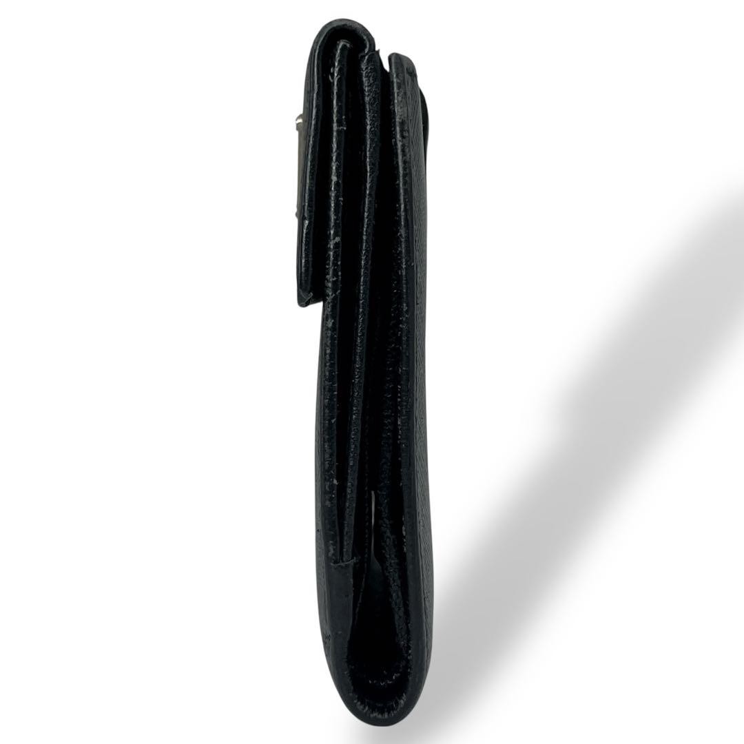 PRADA Compact Wallet Saffiano Triangular Logo Bla… - image 22