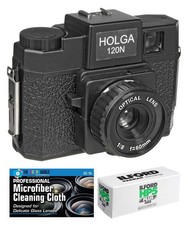 Holga 120N Medium Format Film Camera Black with Ilford HP5 120 Film Bundle ...
