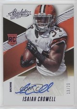 2014 Absolute Rookie Auto Spectrum Purple Anniversary 13/20 Isaiah Crowell 0j6