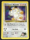 Giovanni's Meowth 74/132 WOTC Gym Challenge Non-Holo Common Pokemon Card LP
