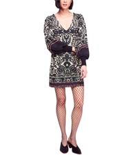 Free People Womens Music & Lyrics Mini Dress, Multicoloured, Small
