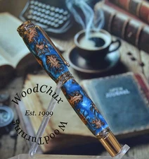 Handmade Exotic Pine Cones & Resin Rollerball Or Fountain Pen ART 1573