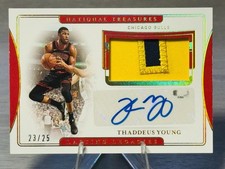 🏀THADDEUS YOUNG 2019-20 National Treasures Lasting Legacies PATCH AUTO /25!🏀