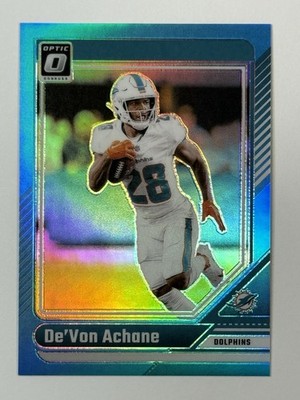 2024 Panini Donruss Optic - De'Von Achane #122 Aqua Prizm /299