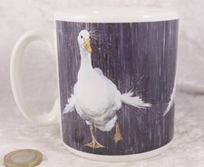 Pollyanna Pickering drinking mug cup geese detail 3.5" tall collectable
