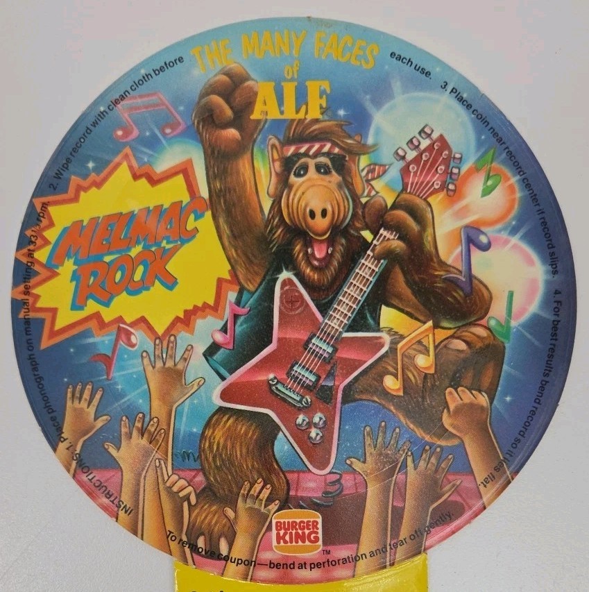 1988 Burger King The Many Faces of Alf Records - Unpunched 33 1/3