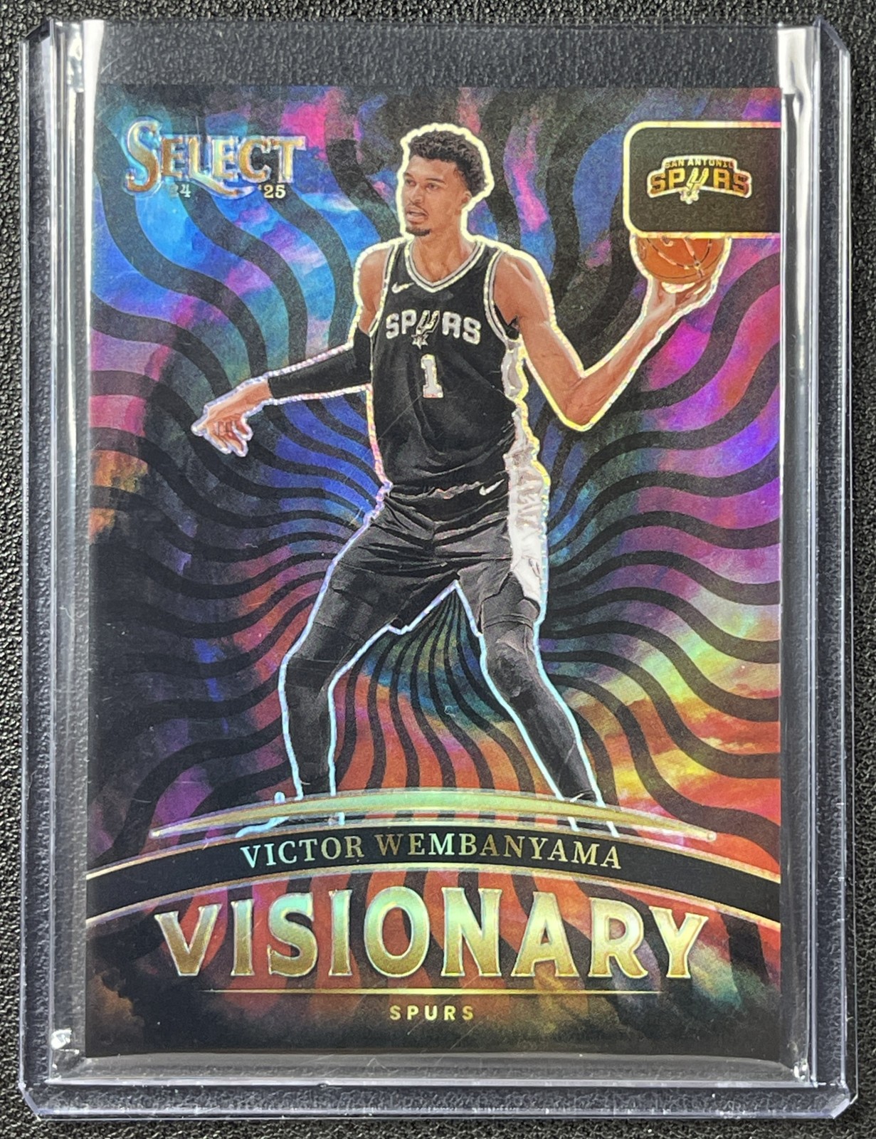 VICTOR WEMBANYAMA 2024-25 PANINI SELECT #21 VISIONARY SAN ANTONIO SPURS