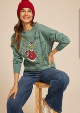 Maurice s SOLD OUT The Grinch Who Stole Christmas Graphic Sweatshirt Large NWOT