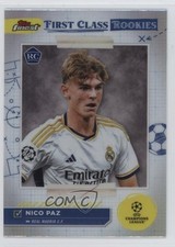 2023 Topps Finest UEFA Club Competitions First Class Rookies Nico Paz #FR-4 1j45