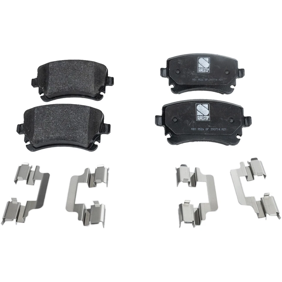 Front and Rear NAO Brake Pad Set For 2007-2008 Audi RS4 2003-2004 Audi RS6 - Image 2 of 4