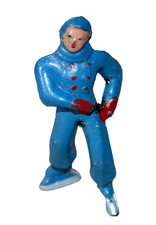 Barclay Lead 628 Male Ice Skater  Blue Suit Village Accessory