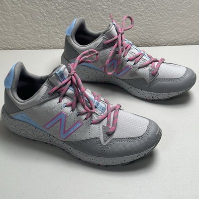 New Balance All Terrain Girls Shoes Size 7, Color: Grey/Pink/Blue