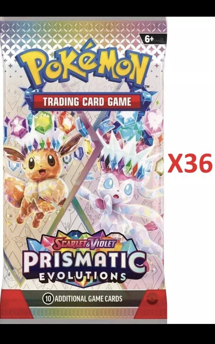 prismatic evolutions booster box 36 pokemon Prismatic You get the equivalent of 60 Prismatic Evolutions packs with this display Evolutions Booster Box Pokemon Pokemon