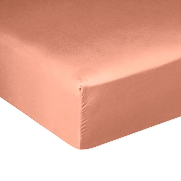 Drap housse 140x190 satin de coton rose pour des nuits douces et sereines