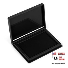 Stamp Pad, 4 x 2.5 Inch Premium Quality Ink Pad for Stamps, All 4" x 2.5" Black