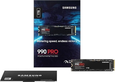 Samsung 990 PRO 1 TB NVMe M.2 SSD Die ultimative Performance-Sprengung 7.450 MBs