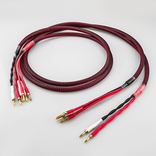 HI-End Premium Lautsprecher-Kabel - Bi-Wiring - Paar 4x2.81mm² OFC-Kupfer