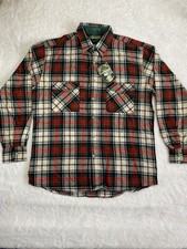 Vintage 80s NWT Levi s Sutter Creek Button Up Flannel Shirt Size Large