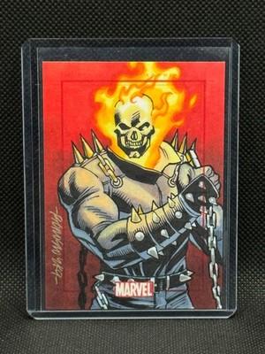 2010 Marvel 70th Anniversary SketchaFEX Sketch Card Ryan Orosco Ghost Rider 1/1