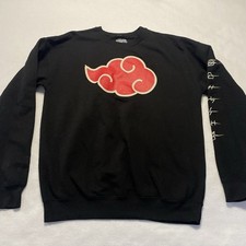 Ripple Naruto Shippuden 20th Anniversary Akatsuki Men's Medium Black Sweatshirt