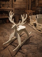 Wooden Big Buck Rocker Handmade! Wooden Buck Made In The USA