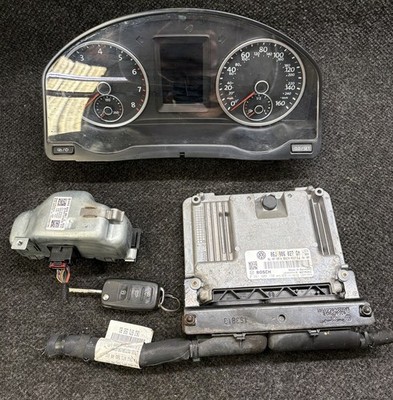 2013-2017 Volkswagen Tiguan 2.0T  A/T TSI KEY ECU SET Instrument Cluster ELV