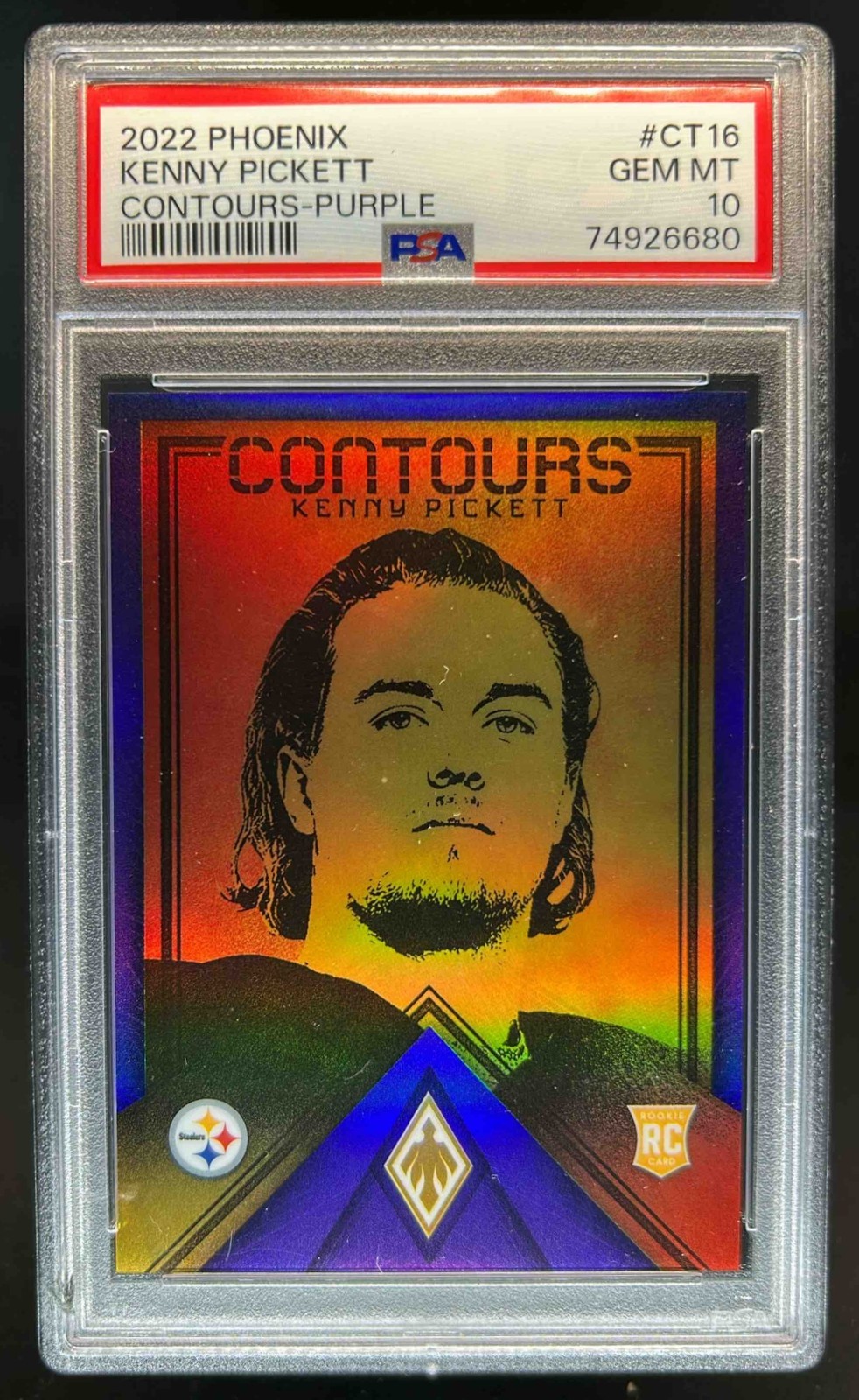 Kenny Pickett Panini Phoenix Contours #CT16 Purple