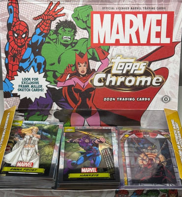 Topps Marvel Chrome 2024 Base, Spider Web, Refractor Auswahl Karte aussuchen