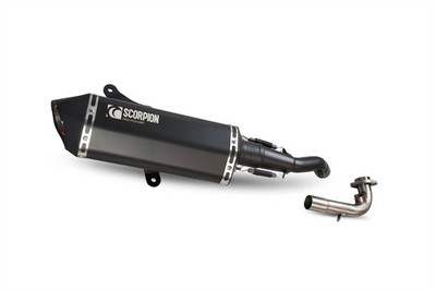 Scorpion Auspuff Serket Komplettanlage schwarz Vespa GTS 125 2009-2017