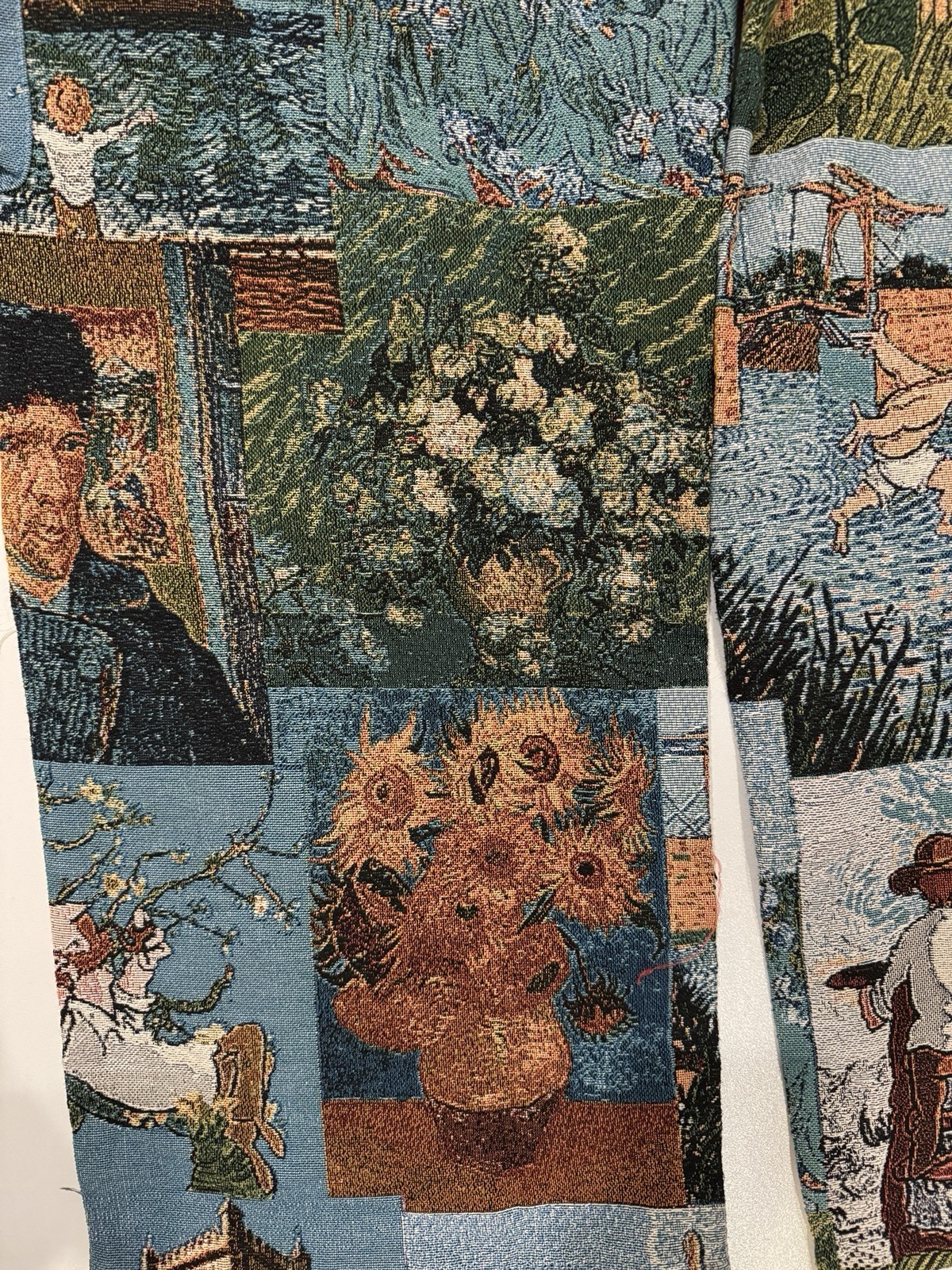 Tapestry Patchwork Cargo Pants Van Gogh Ladies Si… - image 9