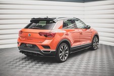 Heck Spoiler Aufsatz Abrisskante passend für VW T-Roc Mk1 schwarz Hochglanz